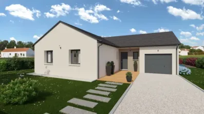 Image du modèle de maison Vue devant toit ardoisé