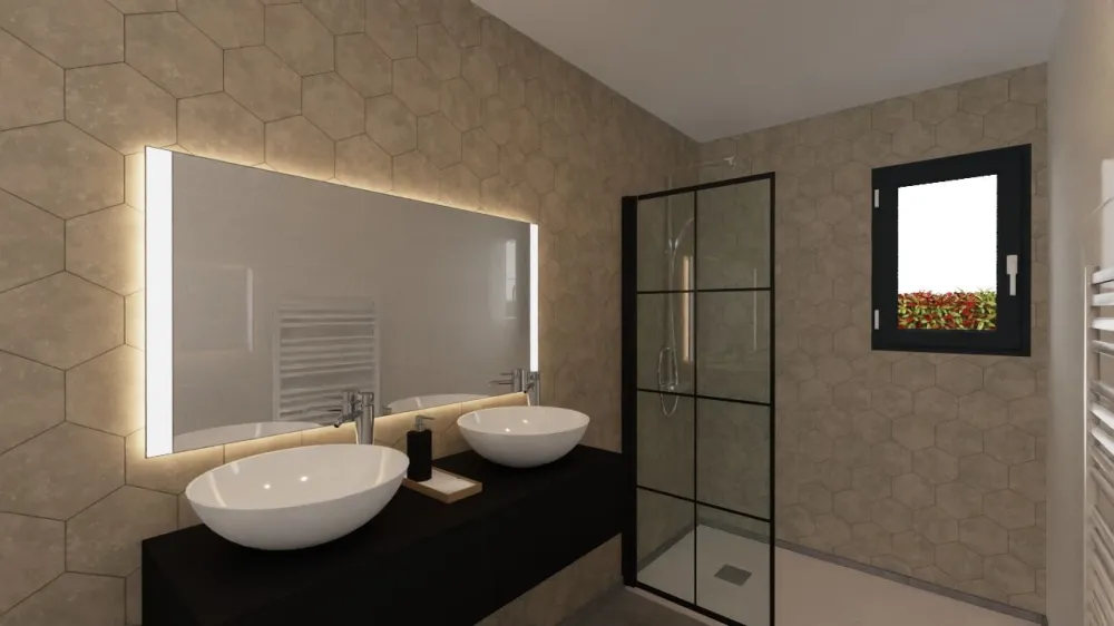 Image du modèle de maison Vue salle d'eau