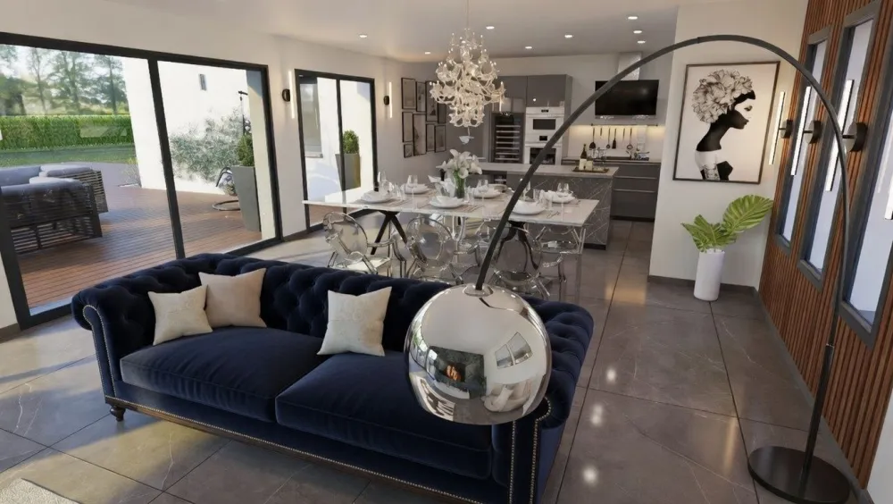 Image du modèle de maison SALON V2image CUISINE V2