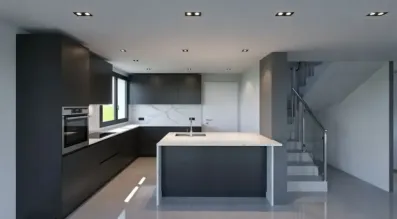 Image du modèle de maison cuisine