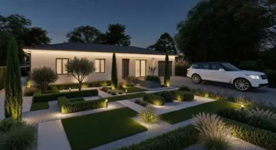 Image du modèle de maison AI VUE NUIT AVANT