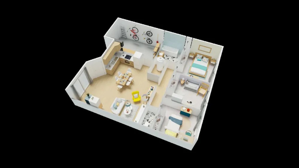 Image du modèle de maison 1axo