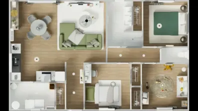 Image du modèle de maison 1vuededessus