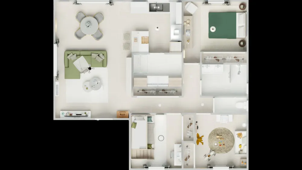 Image du modèle de maison 1vuededessus