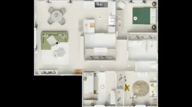 Image du modèle de maison 1vuededessus