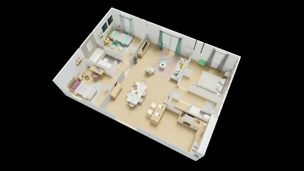 Image du modèle de maison 1axo