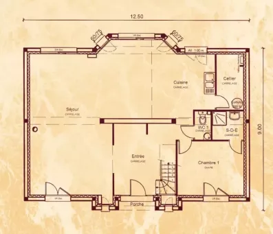 Image du modèle de maison RDC