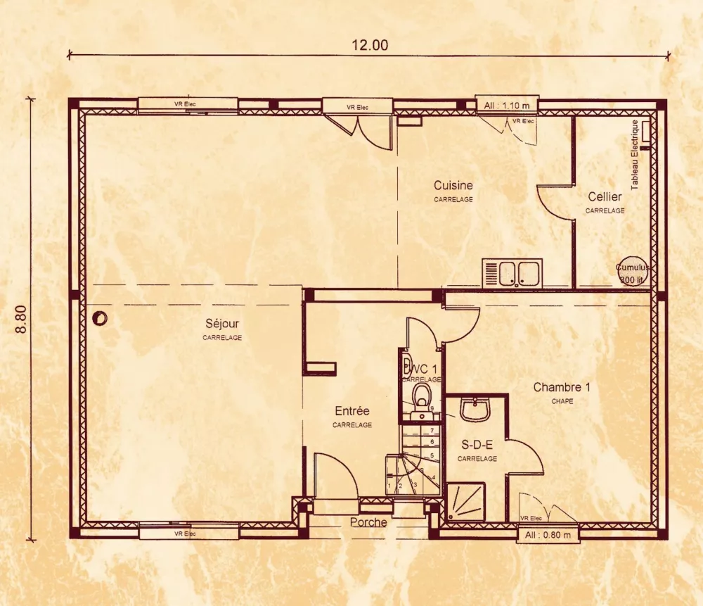 Image du modèle de maison RDC