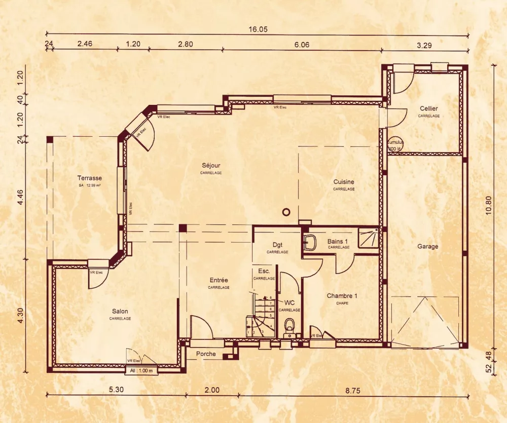 Image du modèle de maison RDC