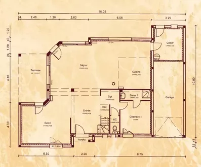 Image du modèle de maison RDC