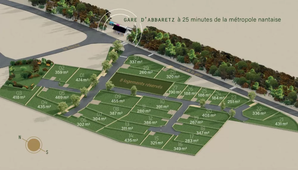 Image du terrain Terrain à bâtir de 171 m² à ABBARETZ (44)