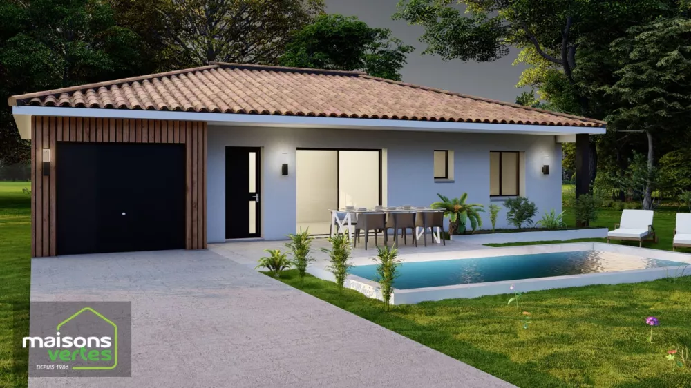 Image du modèle de maison Cannelle 87 nuit