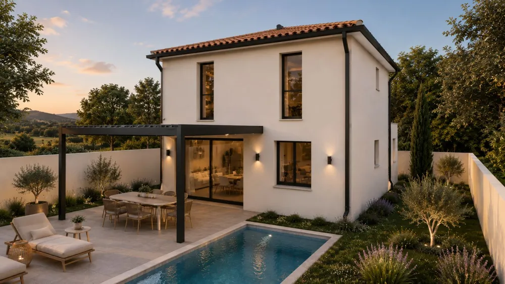 Image du modèle de maison Maison_étage_Narbonne Arrière