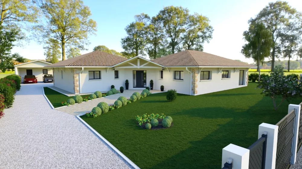 Image du modèle de maison cazaux avant