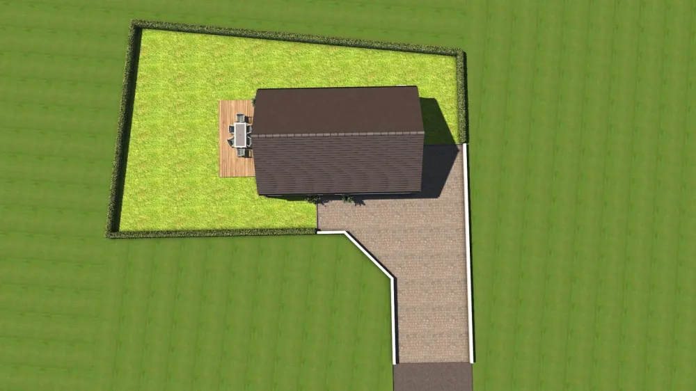 Image du modèle de maison vue dessus