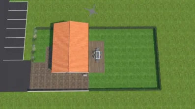 Image du modèle de maison vue dessus