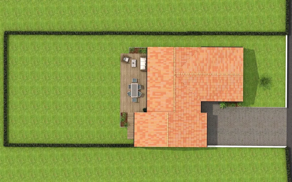 Image du modèle de maison VUE DESSUS