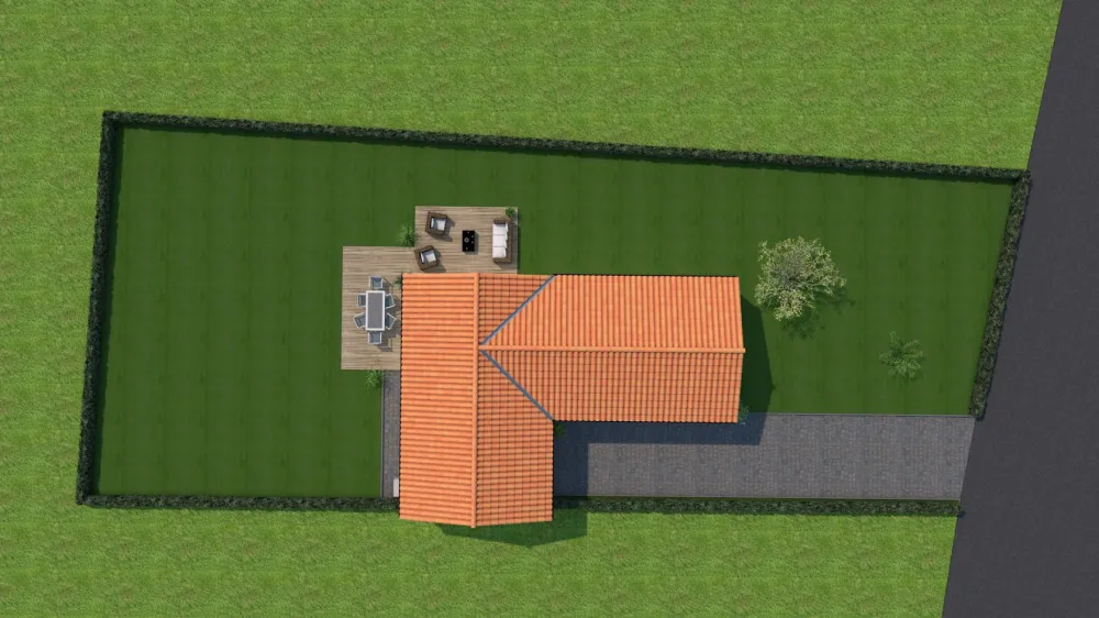 Image du modèle de maison vue dessus