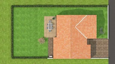 Image du modèle de maison VUE DESSUS
