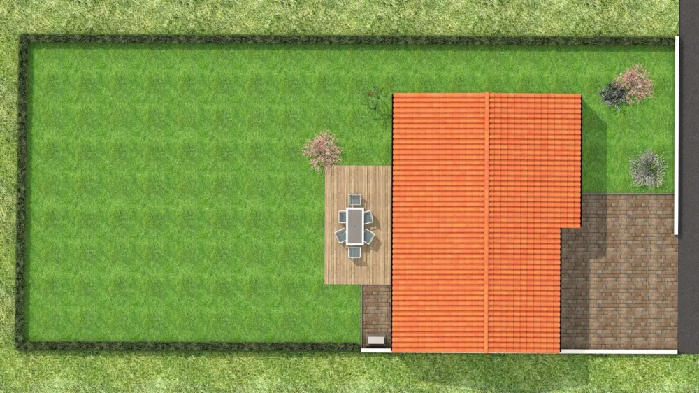 Image du modèle de maison VUE DESSUS