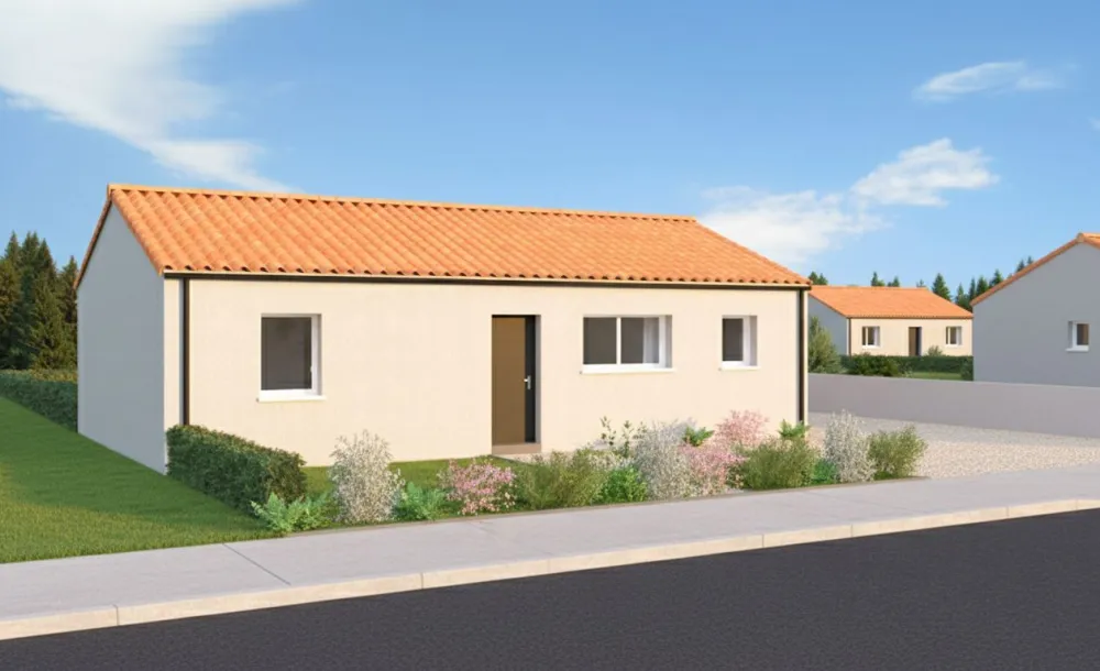 Image du modèle de maison BENETEAU Florent - Façade devant2 rectifiée IA
