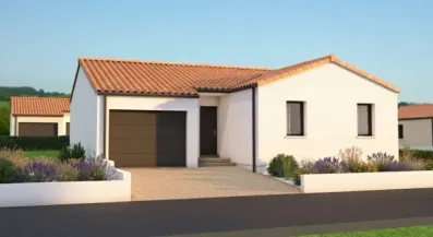 Image du modèle de maison BARRAUD - Façade avant rectifiée IA