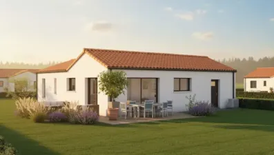 Image du modèle de maison BOUYER - Façade arrière rectifiée