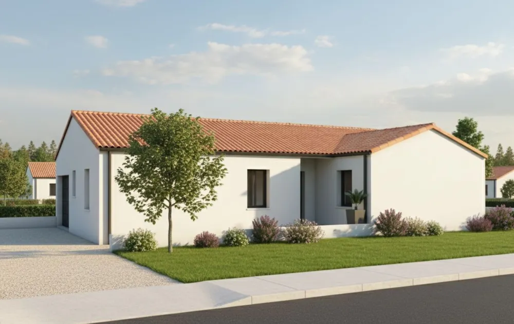 Image du modèle de maison ALONSO MARCHAND - Façade avant rectifiée