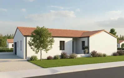 Image du modèle de maison ALONSO MARCHAND - Façade avant rectifiée