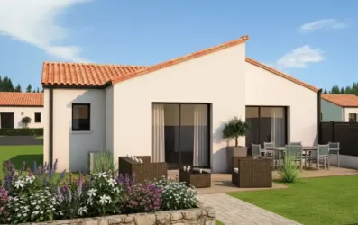 Image du modèle de maison ALONSO MARCHAND - Façade arrière rectifiée