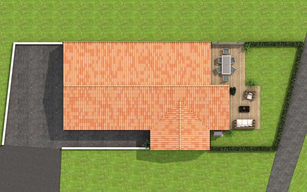 Image du modèle de maison VUE DESSUS