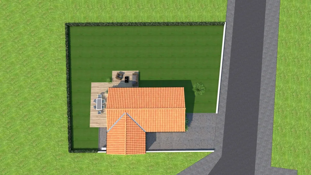 Image du modèle de maison vue dessus