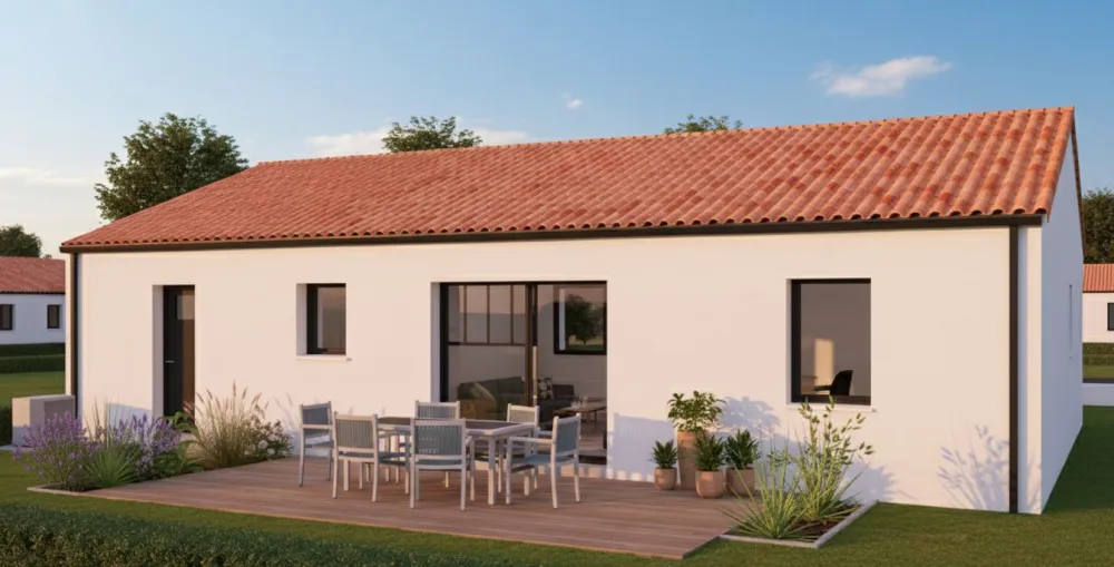 Image du modèle de maison BENETEAU - Façade arrière rectifiée