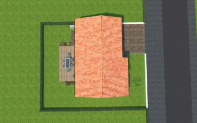 Image du modèle de maison vue dessus
