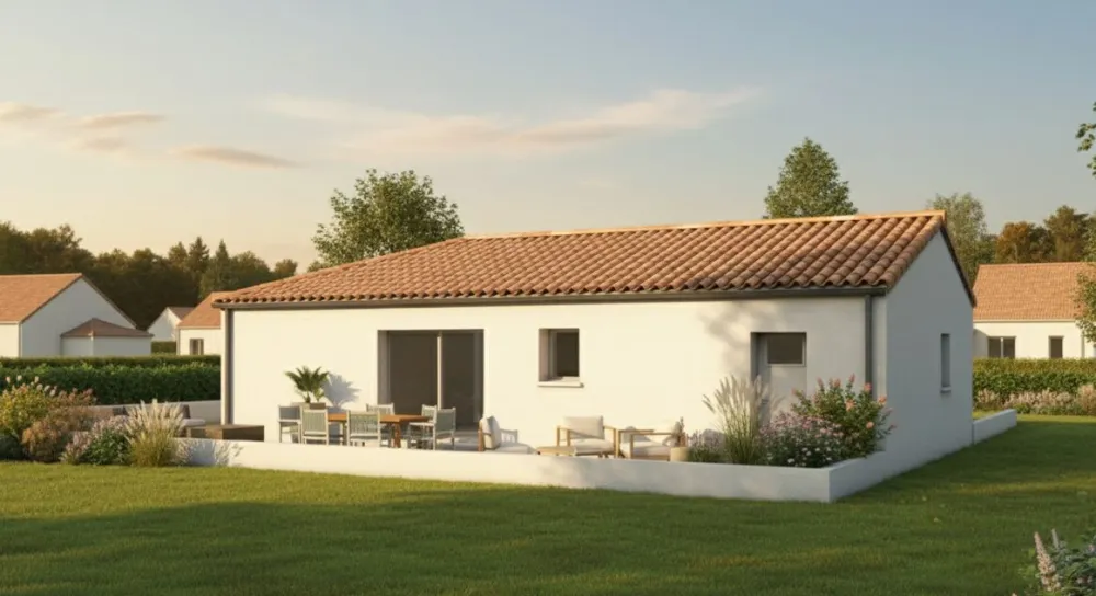 Image du modèle de maison AIRIAU - Façade arrière rectifiée