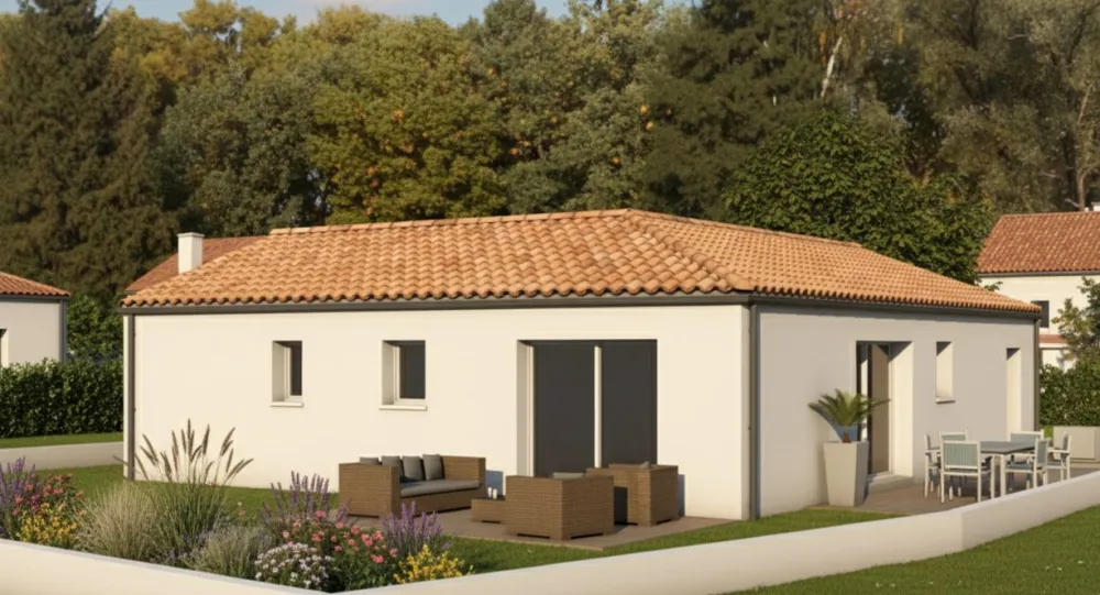 Image du modèle de maison AIRIAU - Façade arrière2 rectifiée