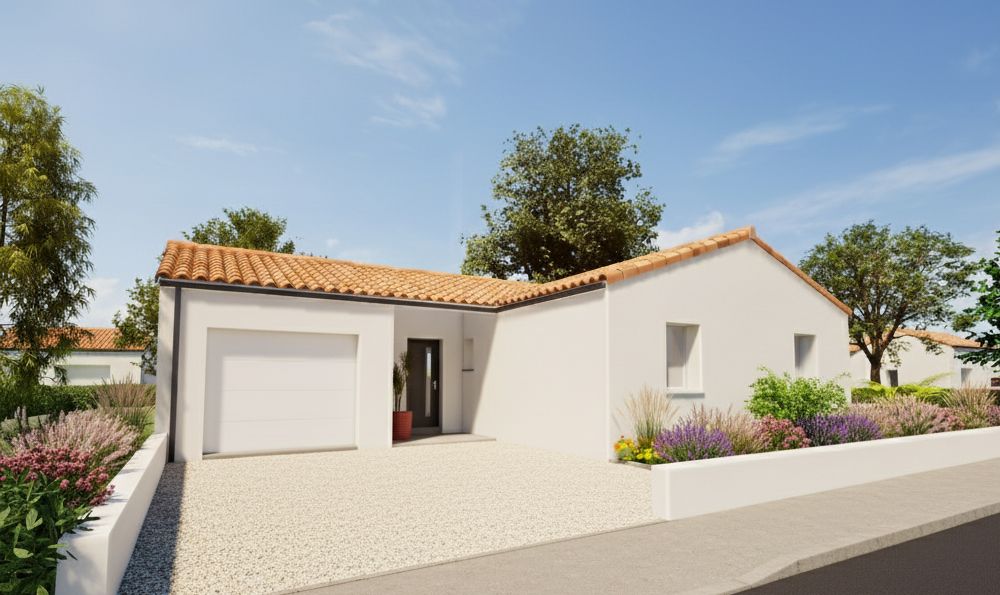 Image du modèle de maison AIRIAU - Façade avant rectifiée