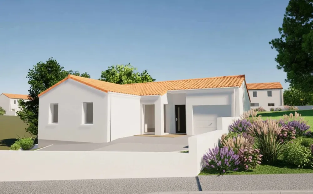 Image du modèle de maison HUCHON LEFEBVRE - Facade avant rectifiée