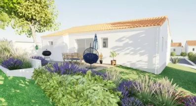 Image du modèle de maison HUCHON LEFEBVRE - Facade arrière rectifiée