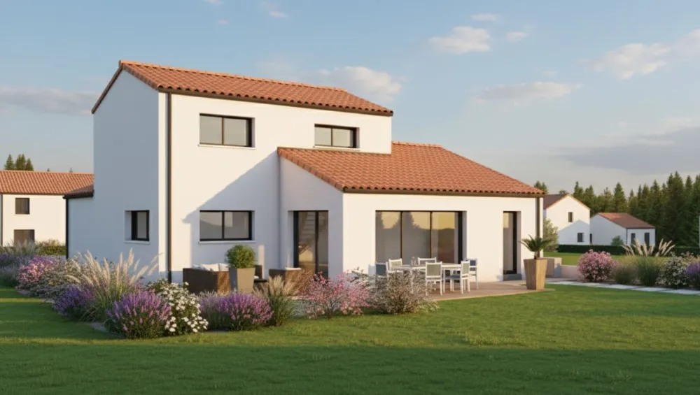 Image du modèle de maison FONSECA - LE BASTARD - Façade arrière rectifiée