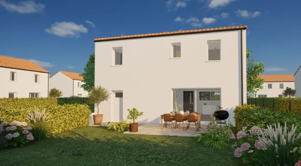 Image du modèle de maison FABERT PIRIOU - Façade arrière rectifiée