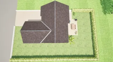 Image du modèle de maison VUE DESSUS