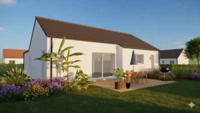 Image du modèle de maison LEROUX - Façade arrière rectifiée