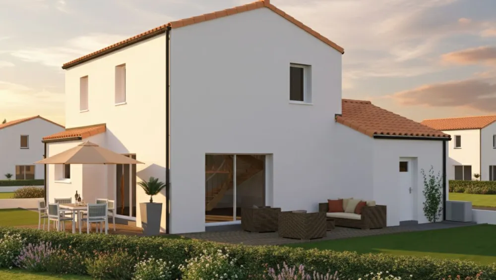 Image du modèle de maison FAUCHEUX GRUAU - Façade arrière rectifiée