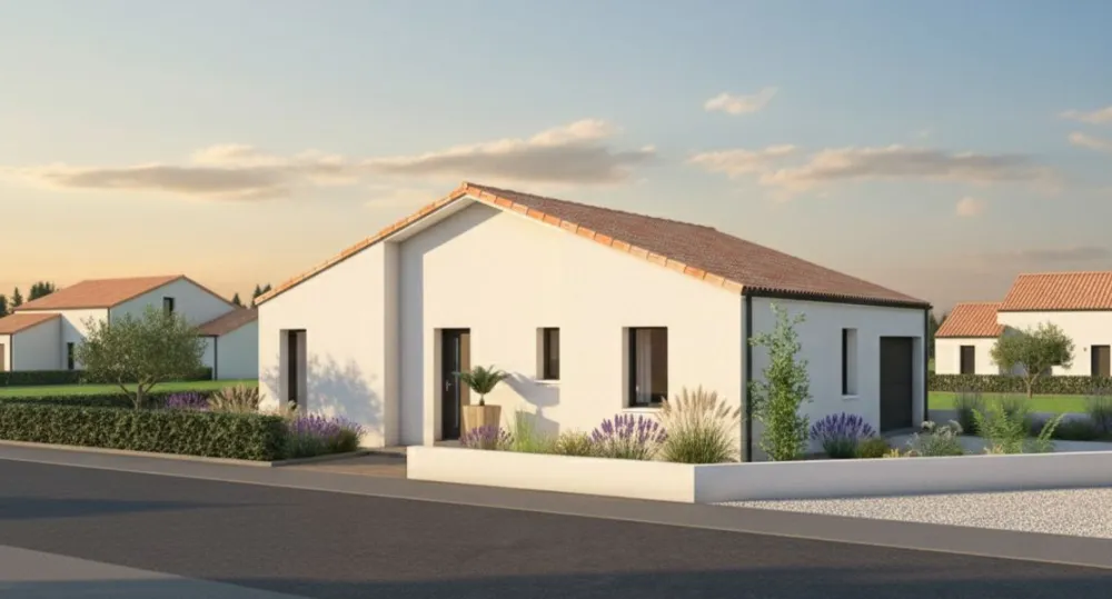 Image du modèle de maison BREBION - Façade avant rectifiée