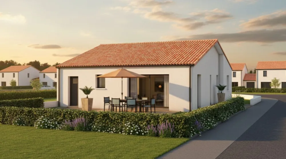 Image du modèle de maison BREBION - Façade arrière rectifiée