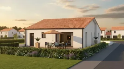 Image du modèle de maison BREBION - Façade arrière rectifiée