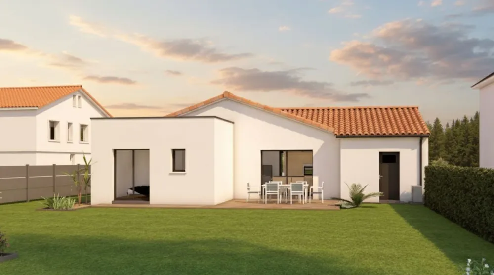 Image du modèle de maison MBC - Façade arrière rectifiée