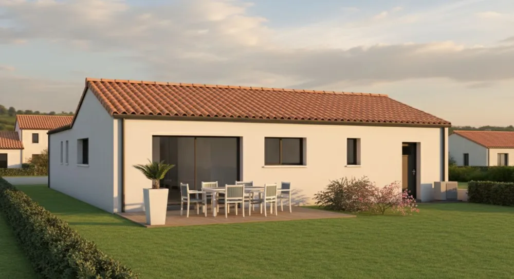 Image du modèle de maison COUTANT - Façade arrière rectifiée