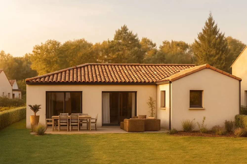 Image du modèle de maison DELABRE - Façade arrière rectifiée